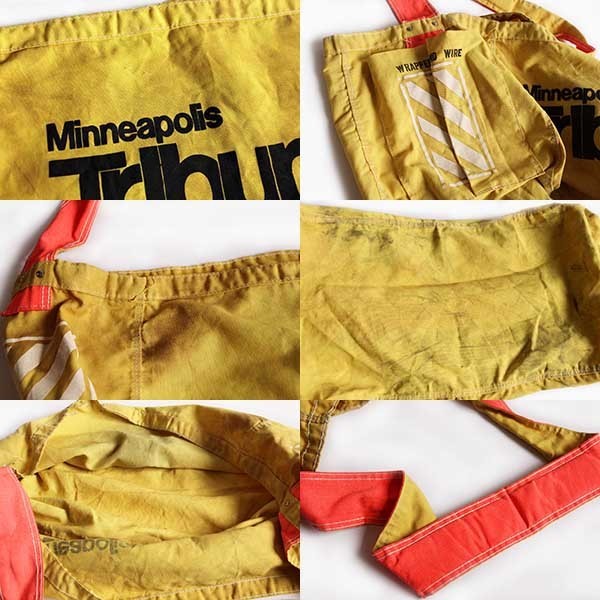 ビンテージ Minneapolis Tribune 染み込みプリント キャンバス