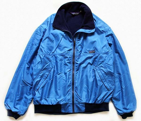 80s USA製 patagoniaパタゴニア フリースライナー ナイロンジャケット 青×紺 XL☆シェルドシンチラ - Sixpacjoe Web  Shop