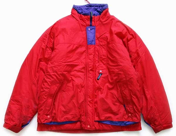 90s patagoniaパタゴニア 中綿入り ナイロン マウンテンジャケット 赤 L - Sixpacjoe Web Shop