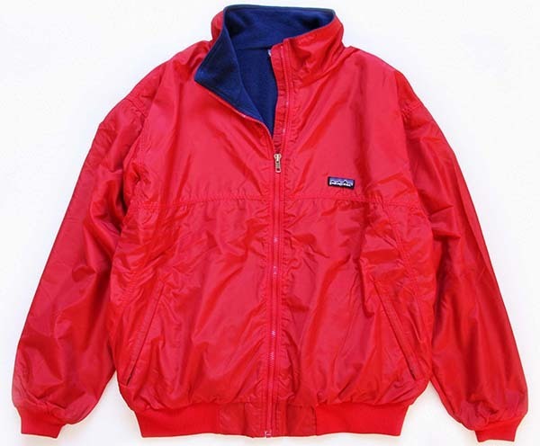 90s USA製 patagoniaパタゴニア フリースライナー ナイロンジャケット 赤 L★シェルドシンチラ