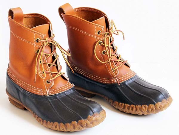 USA製 L.L.Bean 5ホール シンサレート ビーンブーツ タン×ブラウン