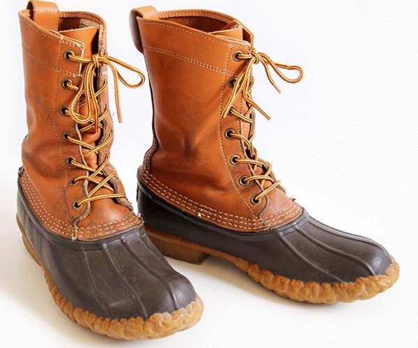 90s USA製 L.L.Bean 7ホール ビーンブーツ タン×ブラウン 7M