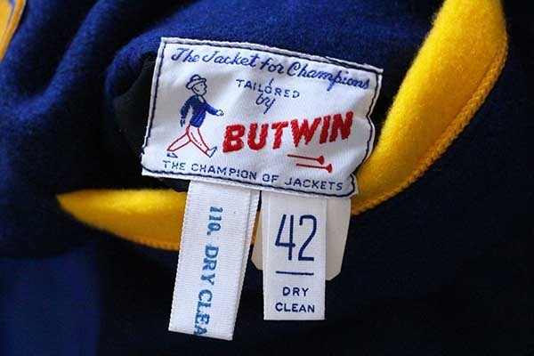 70s USA製 BUTWINバトウィン パッチ付き メルトン ウール×ナイロン 