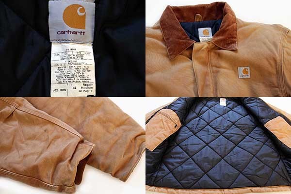 90s Carhartt キルティングライナー トラディショナルコート USA製