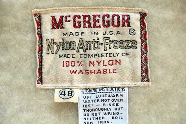 60s USA製 McGREGORマクレガー Anti-Freezeアンチフリーズ