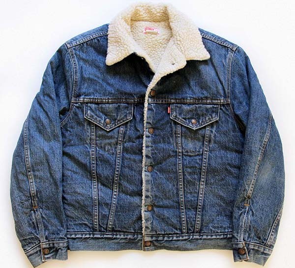 70s USA製 Levi'sリーバイス 70605 ボアライナー デニムジャケット 40