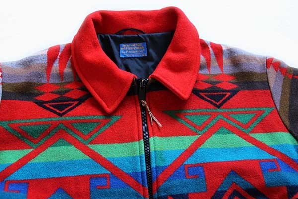 80s USA製 PENDLETONペンドルトン ネイティブ柄 ウール ブランケット