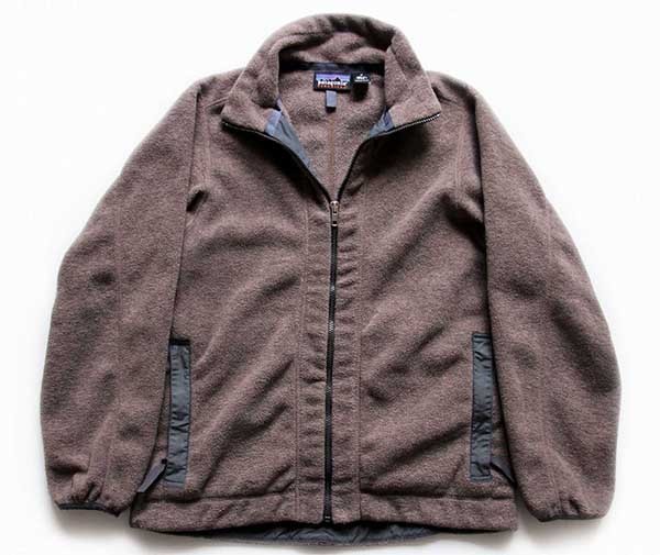 90s USA製 patagoniaパタゴニア シンチラフリース ジャケット グレーブラウン M - Sixpacjoe Web Shop