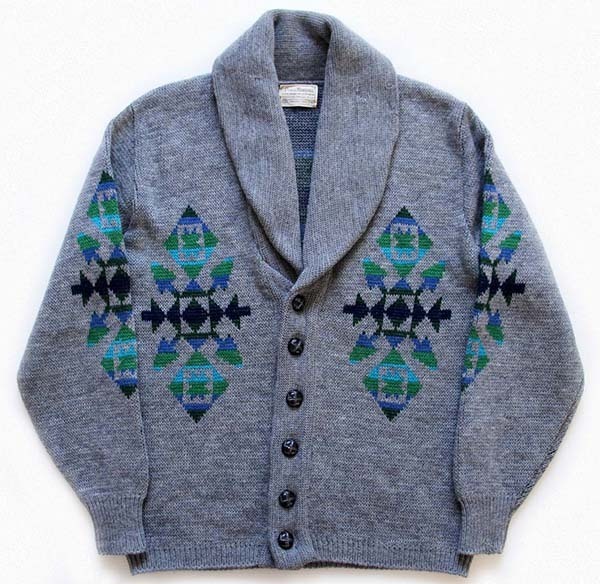 70s PENDLETON ネイティブ パターン ショールカラー カーディガンSirchive