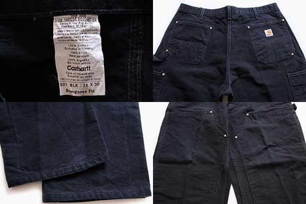 carharttカーハート ダック地 ダブルニー ペインターパンツ 黒 w38 L30
