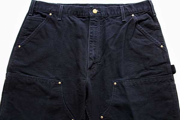 carharttカーハート ダック地 ダブルニー ペインターパンツ 黒 w38 L30 carharttカーハート ダック地 ダブルニー ペインターパンツ 黒 w38 L30