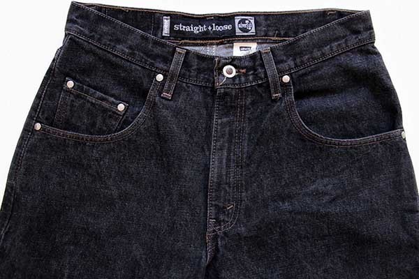 90s USA製 Levi'sリーバイス silverTabシルバータブ straight+loose