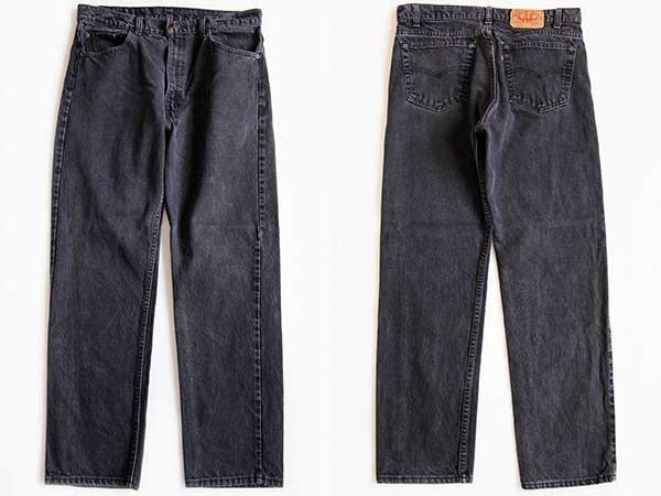 90s USA製 Levi'sリーバイス 505 ブラック デニムパンツ w36 L30