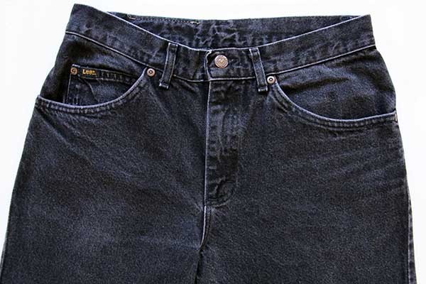 90s USA製 Leeリー 200-0908 ブラック デニムパンツ w32 L32