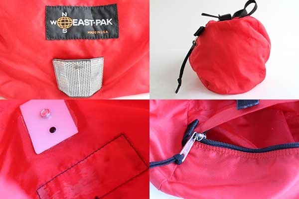 最安値 70s USA製 EASTPAKイーストパック リフレクター付き ナイロン バッグ