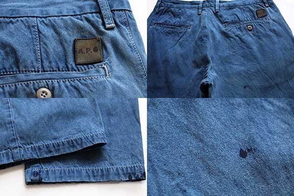 A.P.C. アーペーセー×carhartt カーハート コットンパンツ 後