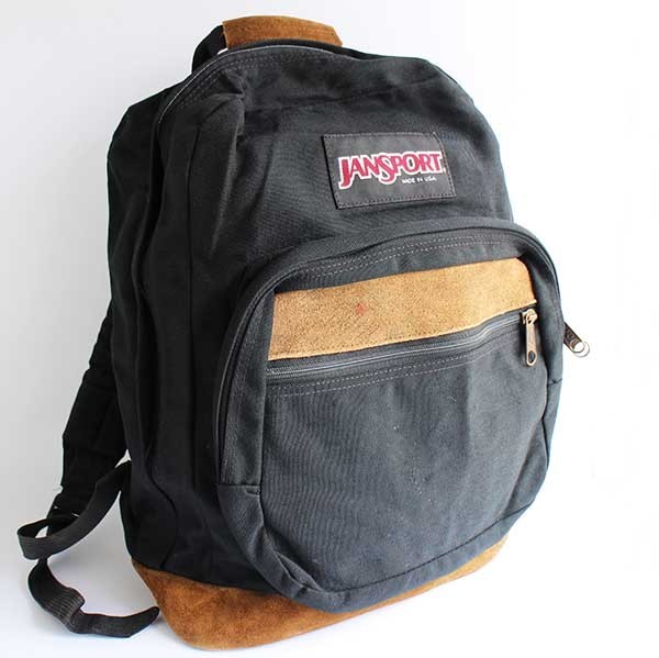 90s USA製　JANSPORT　リュック　ジャンスポーツ　ボトムレザー