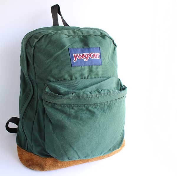 90s USA製　JANSPORT　リュック　ジャンスポーツ　ボトムレザー