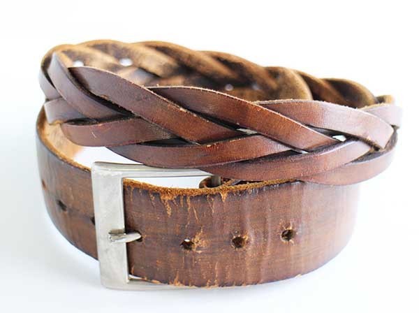 Unknown   Leather Belt   Size 32