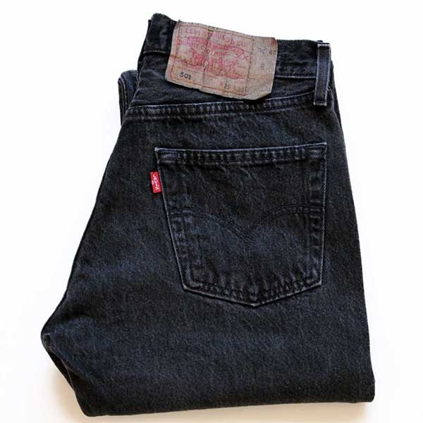 90s フランス製 Levi'sリーバイス 501 ブラック デニムパンツ w29 L30 