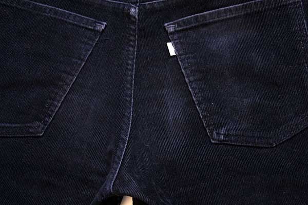 80s Levi'sリーバイス 519-1558 コーデュロイパンツ 黒 w32