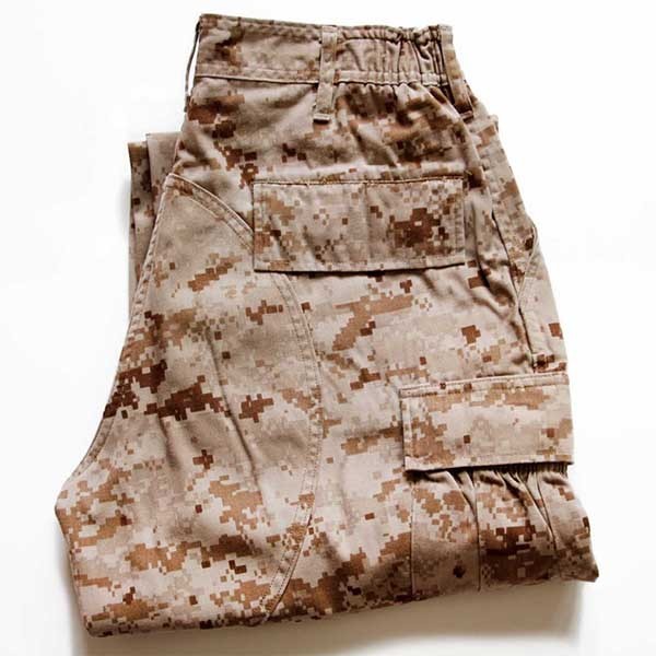 USMC 米軍実物 ミリタリーカーゴパンツ デジタルカモ柄 茶系  M/R