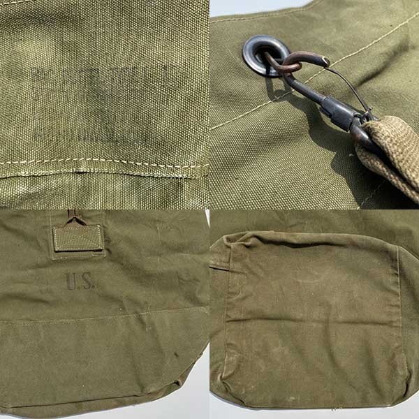 50s 米軍 U.S. ステンシル キャンバス ダッフルバッグ オリーブ