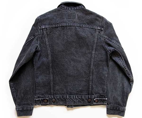 80s USA製 Levi'sリーバイス 70706 先染め ブラック デニムジャケット