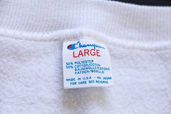80s USA製 Championチャンピオン NFL CHICAGO BEARS スウェット 白 L 80s USA製 Championチャンピオン NFL CHICAGO BEARS スウェット 白 L