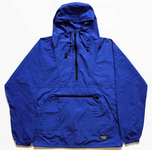 90s L.L.Bean ナイロン アノラックパーカー 青 S - Sixpacjoe Web Shop