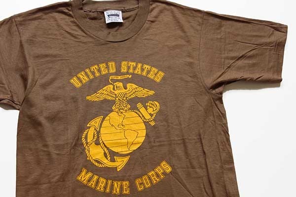 デッドストック☆80s 米軍 USMC コットンTシャツ 茶 M - Sixpacjoe Web ...