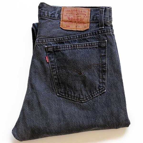 リーバイス Levi's 501 ブラック W32 米国製 BO02F-097