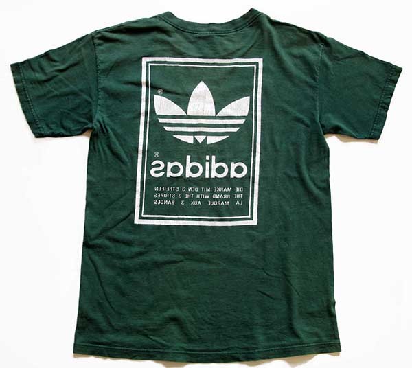 希少！adidas 80s USA製 両面トレフォイルロゴ ビンテージ Tシャツ