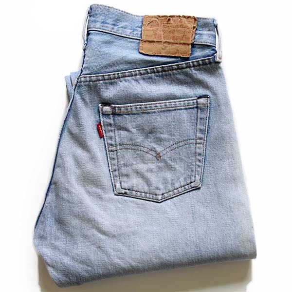 80s USA製 Levi'sリーバイス 501 赤耳 ダメージ デニムパンツ w31 ...