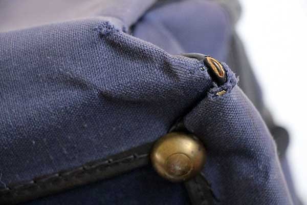 50s 米軍 U.S.NAVY フロッキープリント ボストンバッグ ナス紺