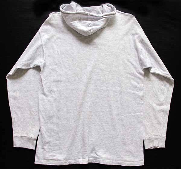 90s USA製 チャンピオン フード付き 長袖Tシャツ パーカー ビッグ ロゴ