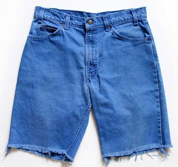 リーバイスlevi's カットオフブラックデニムショーツ550