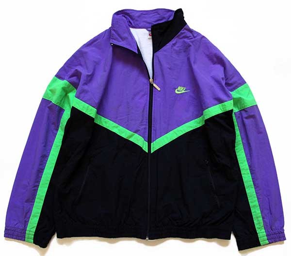 【90s】ナイキ  NIKE  ナイロン  パープル  ジャンパー