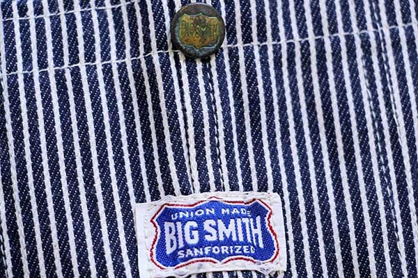 【70’ｓ】BIG SMITH ビンテージ オーバーオール USA製 ヒッコリー