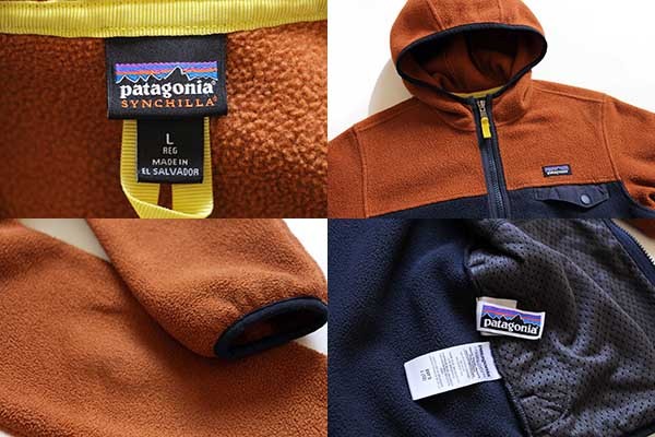 patagoniaパタゴニア スナップT フーディー ツートン 切り替え