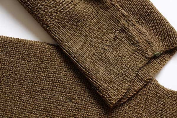 40s 米軍 U.S.ARMY 5ボタン ハイネック ウールニット セーター