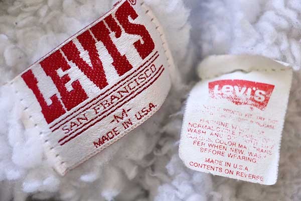 80s USA製 Levi'sリーバイス 70609 ボアライナー デニム