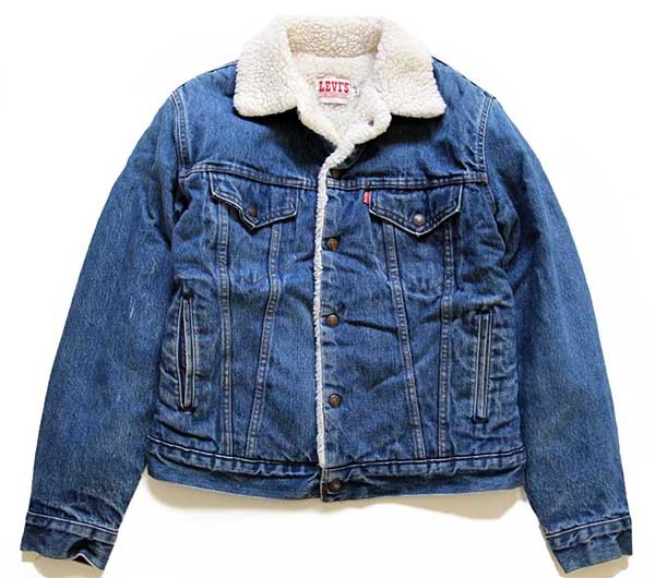 80s USA製 Levi'sリーバイス 70708 ボアライナー デニムジャケット 4 