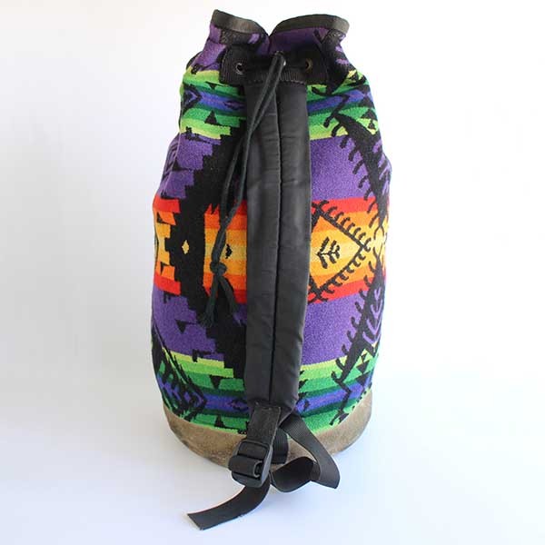 90s PENDLETONペンドルトン ネイティブ柄 ボトムレザー ウール