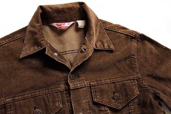 70s USA製 Levi'sリーバイス コーデュロイジャケット 焦げ茶 38 