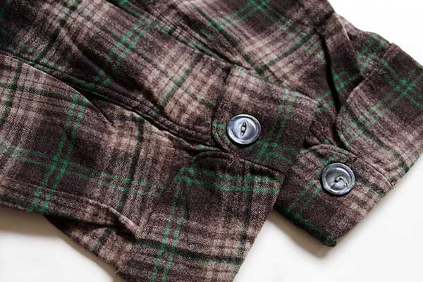 50s PENDLETONペンドルトン チェック ショールカラー ウール