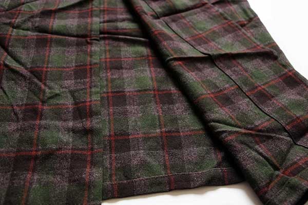 50s PENDLETONペンドルトン チェック ショールカラー ウール
