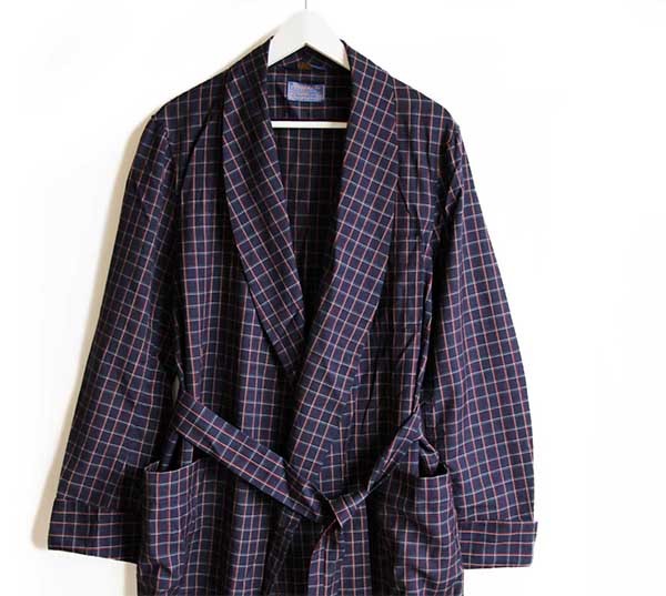 40s 50s ☆PENDLETON☆ サイズ L~ 珍 シャドー ストライプ ウール ガウン ローブ コート ペンドルトン グリーン系 古着  ビンテージ 1D2609｜コート一般
