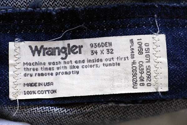 Wrangler 90's メキシコ製　USA製生地　936DEN デニムパンツ