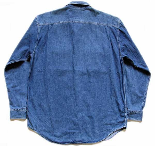 90s BANANA REPUBLICバナナリパブリック コットン デニムシャツ XL - Sixpacjoe Web Shop